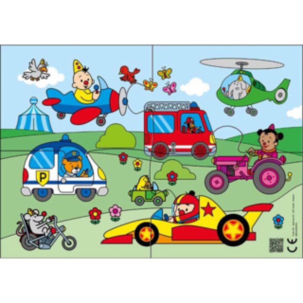 Bumba puzzel 4 st vroem vroem - Afbeelding 2