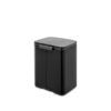 Brabantia Bo Afvalemmer, 7L - Matt Black