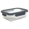 Vershouddoos glas lines met clip 1000Ml