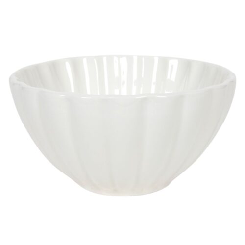 Schaal Flower off white Ø14cm