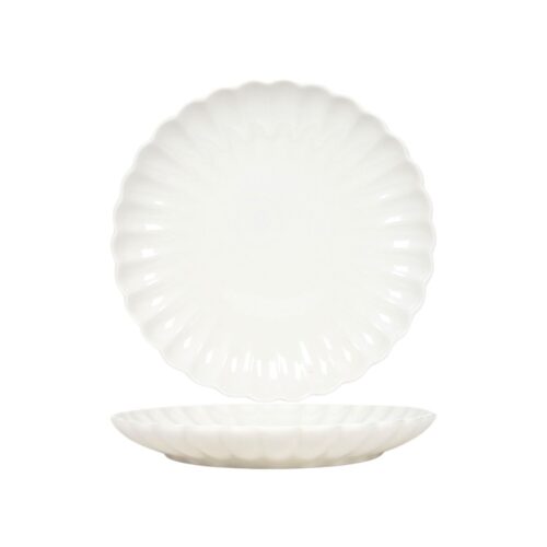 Ontbijtbord Flower off white Ø19,5cm