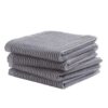 DDDDD vaatdoek Basic grey 30 x 30 cm set 4