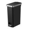 Eko hana pedaalemmer 40l zwart slim