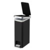 Eko hana pedaalemmer 40l zwart slim