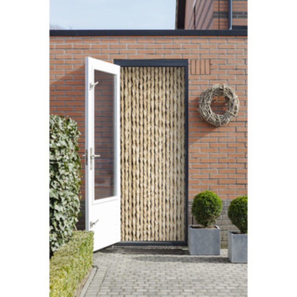 Vliegengordijn martinique uni beige 90x210cm - Afbeelding 3