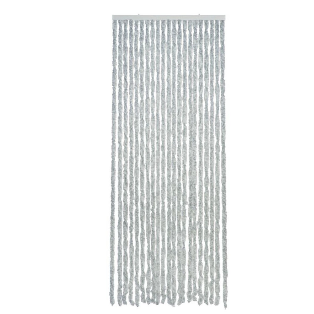Vliegengordijn martinique grijs/wit 90x230cm