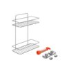 Badkamer rek rechthoekig vacuum fix 26 x 13 x 35 cm