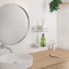 Badkamer rek rechthoekig vacuum fix 26 x 13 x 35 cm