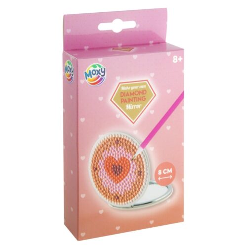 diamantverven spiegel maken 8cm 3 assorti (assortiment – willekeurige uitvoering)