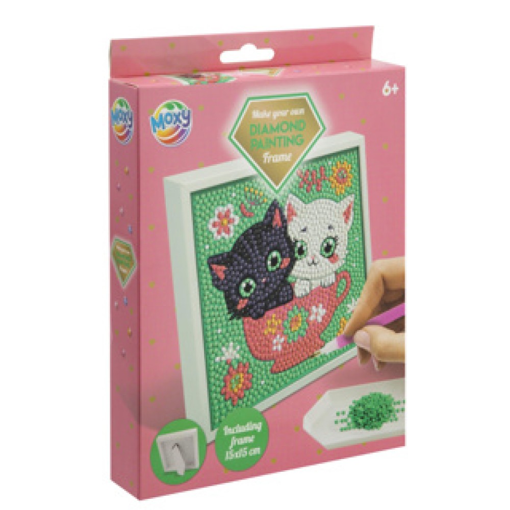 Diamantverven inclusief frame 15x15 cm 2 assorti - Afbeelding 2