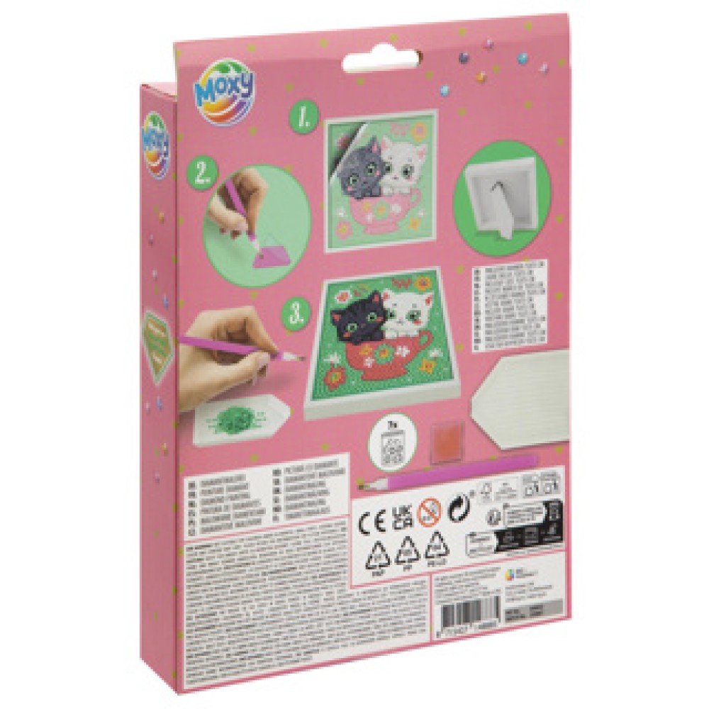 Diamantverven inclusief frame 15x15 cm 2 assorti - Afbeelding 4