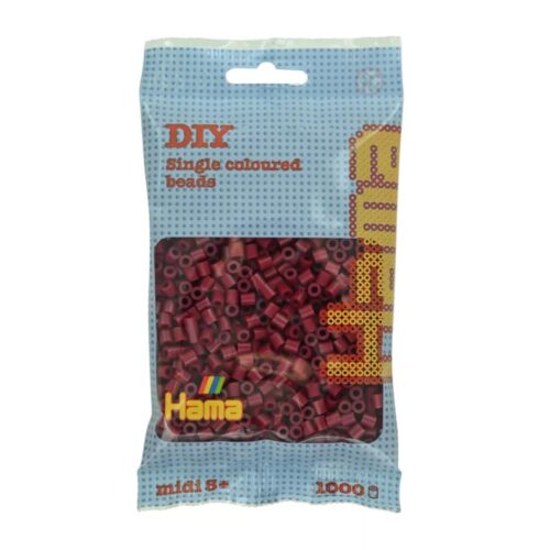 Hama Strijkkralen 1000 Stuks maroon rood