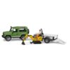 Bruder Auto Landrover Defender Met Micrograafmachine