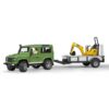 Bruder Auto Landrover Defender Met Micrograafmachine