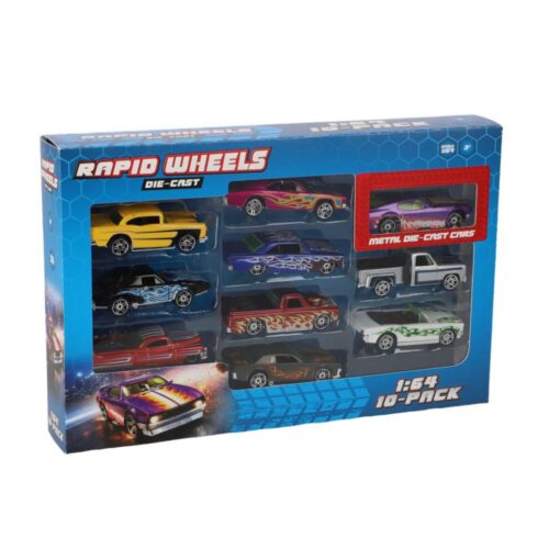 Rapid Wheels Auto die cast 10 pack