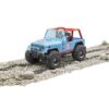 Bruder Jeep Cross Country Racer Blauw met Coureur