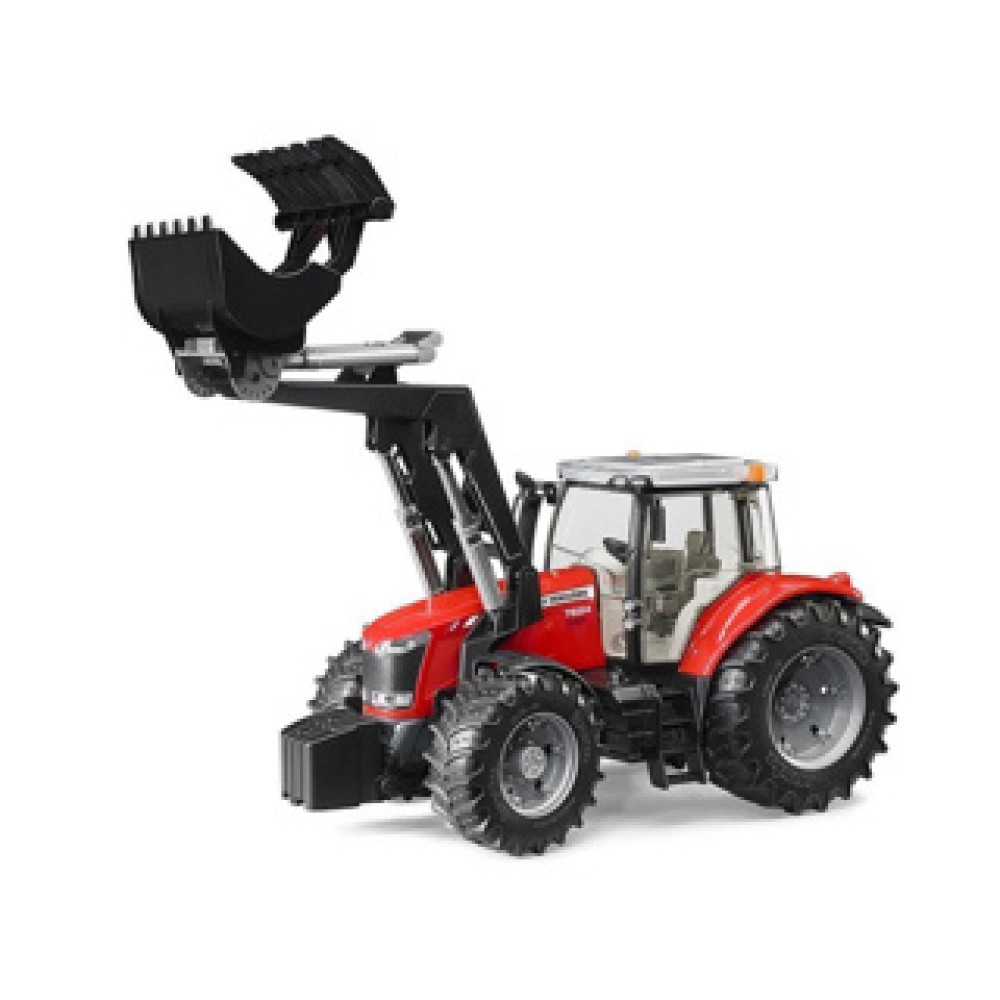 Bruder Tractor Massey Fergusen 7624 Met Frontlader - Afbeelding 2