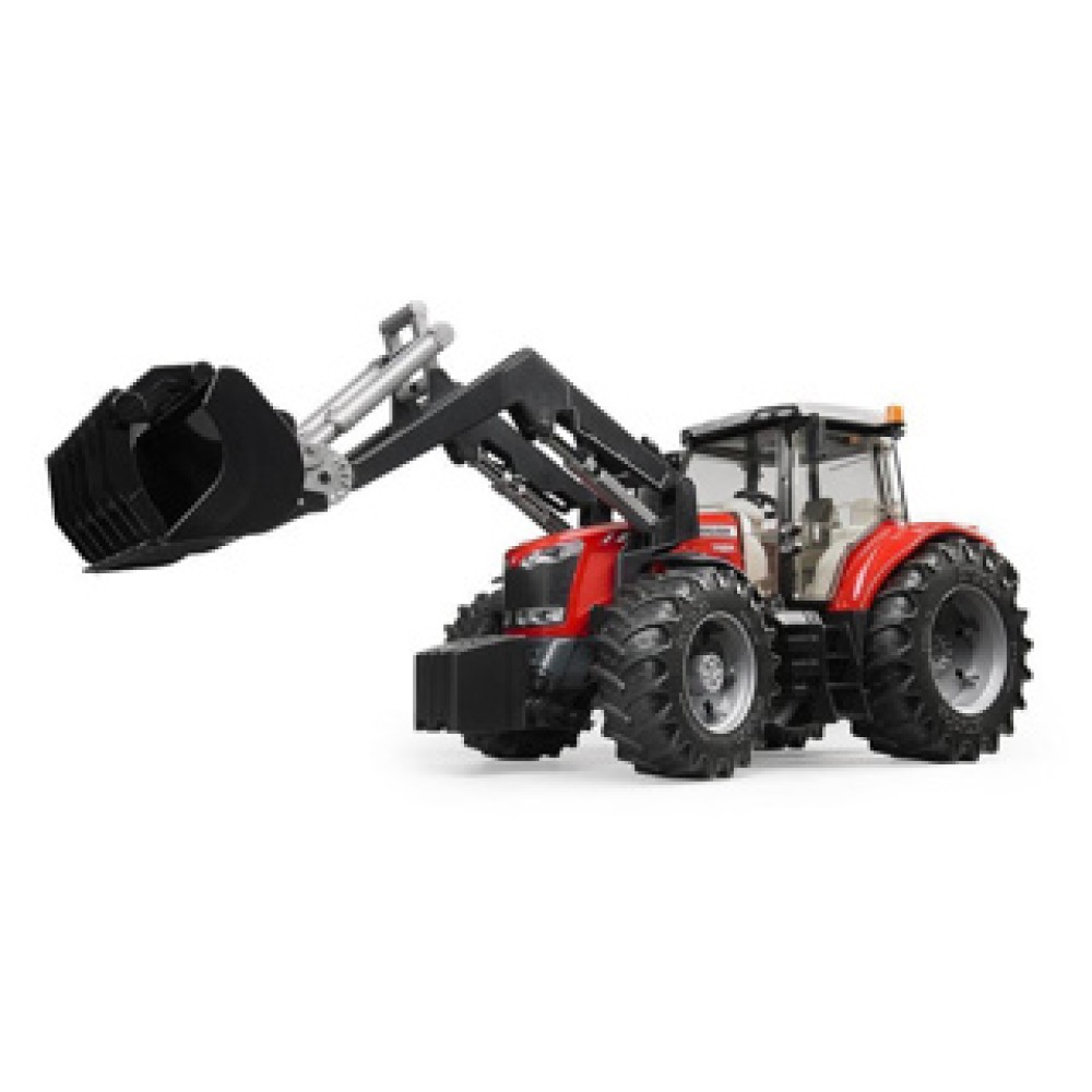 Bruder Tractor Massey Fergusen 7624 Met Frontlader - Afbeelding 3