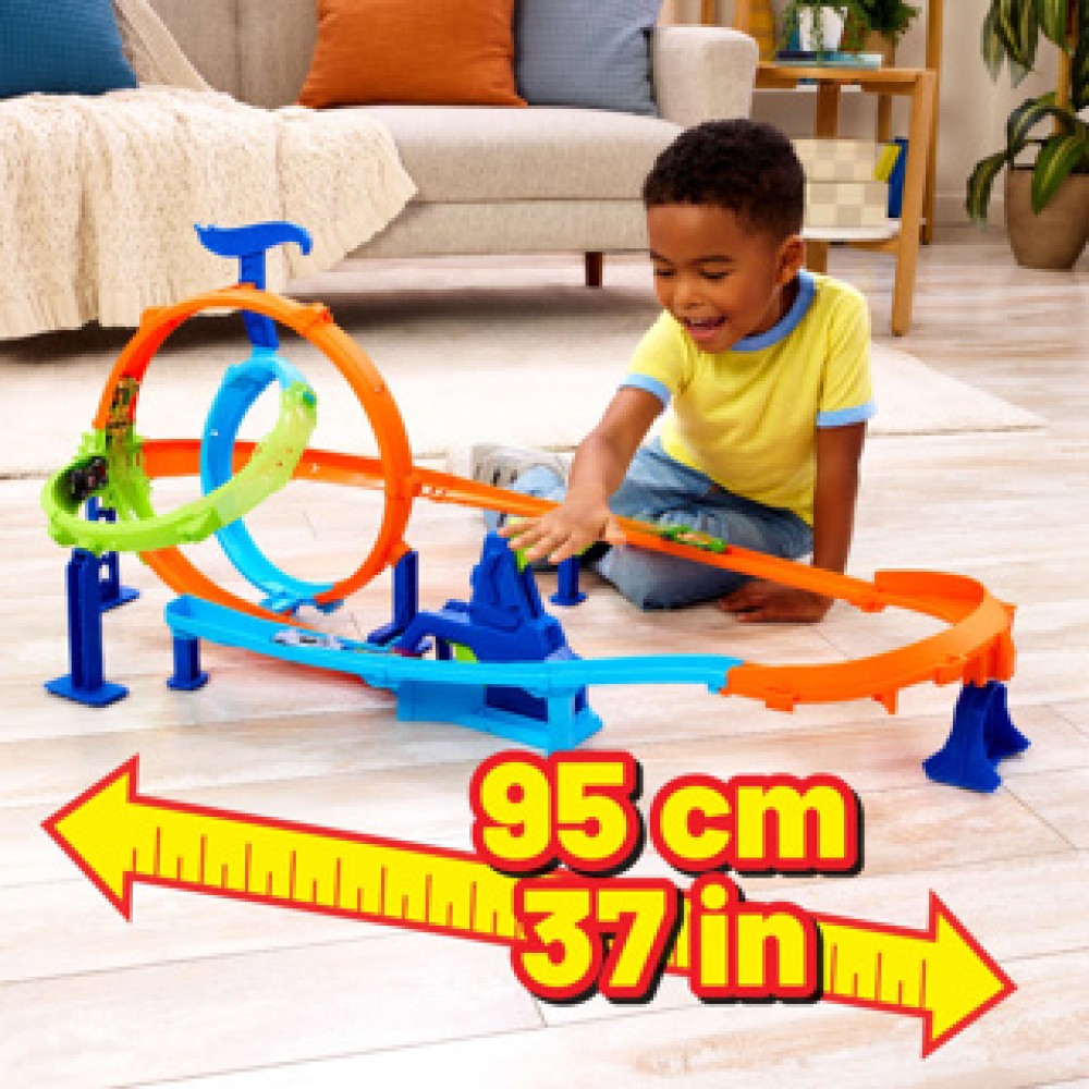 Hotwheels Stunt Tracks Snelle Lanceercycloon - Afbeelding 3