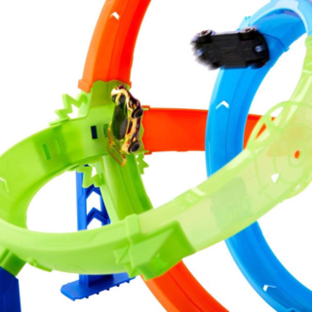 Hotwheels Stunt Tracks Snelle Lanceercycloon - Afbeelding 4