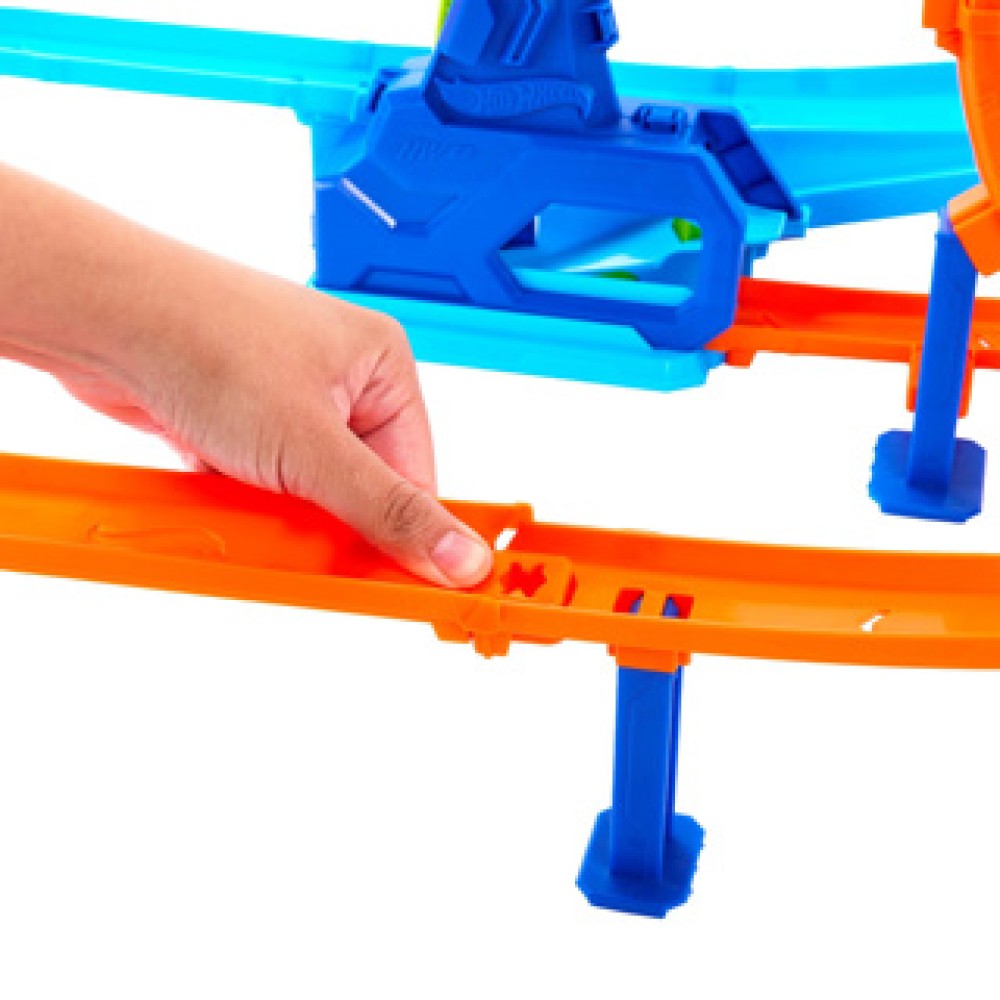 Hotwheels Stunt Tracks Snelle Lanceercycloon - Afbeelding 5