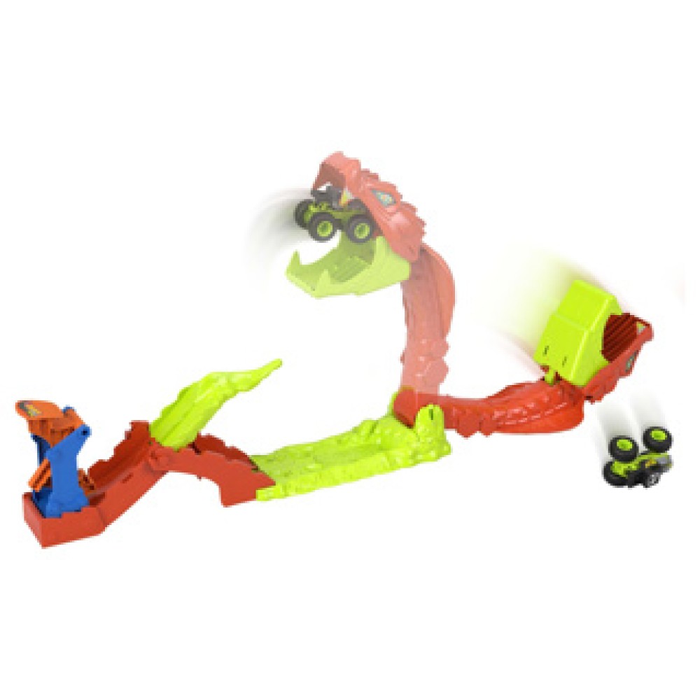 Hot Wheels monster trucks snake slam takedown track - Afbeelding 5