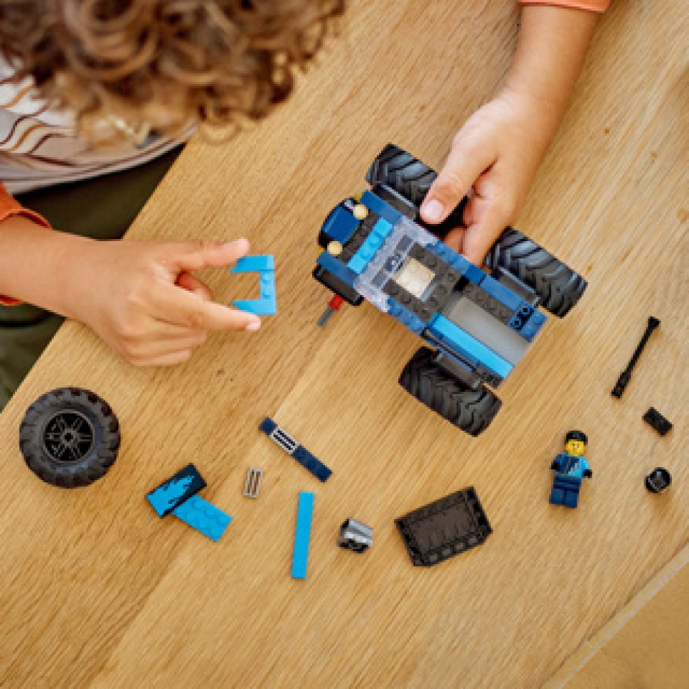 LEGO 60402 City Vehicle Blauwe Monstertruck - Afbeelding 3