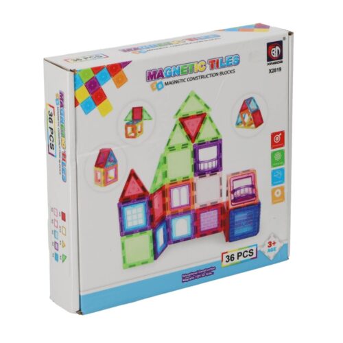 Magnetische tegels 36 delig 6,5 cm