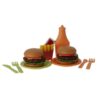 Jipy bioplastic hamburger speelset 25 delig
