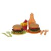 Jipy bioplastic hamburger speelset 25 delig