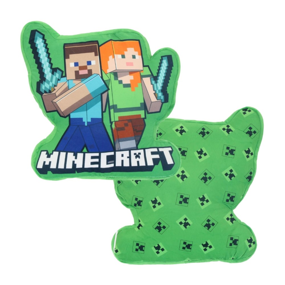 Minecraft steve & alex kussen 40cm