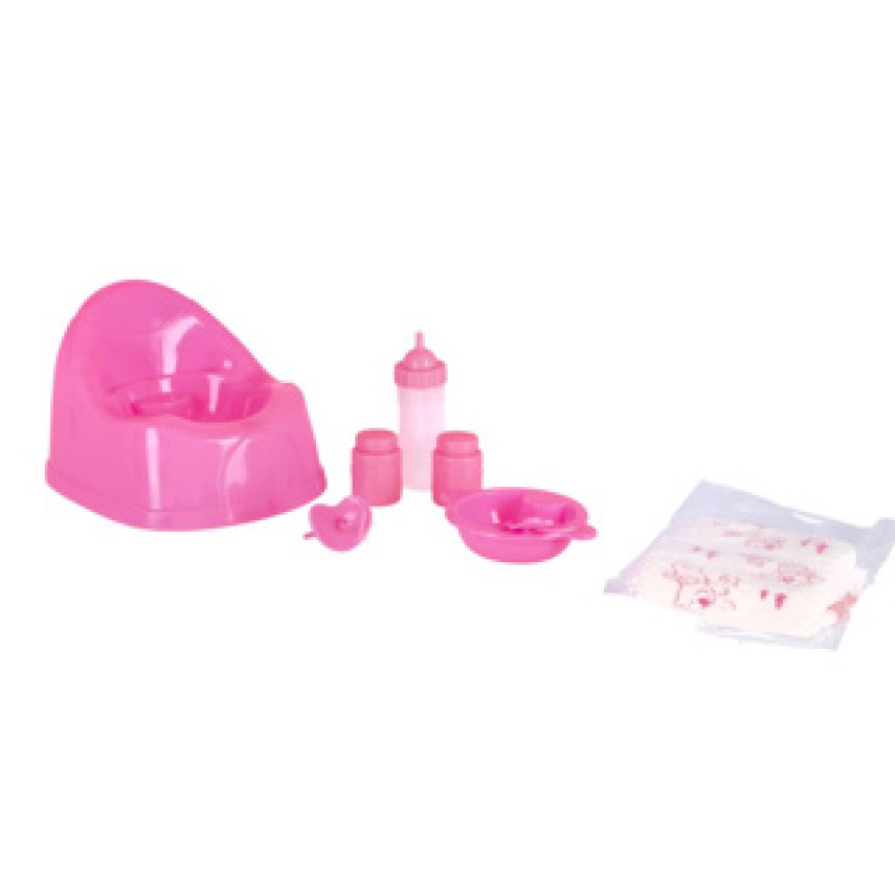 Pop 43 Cm Drink & Plas Met 9 Accessoires Dolls Room - Afbeelding 4