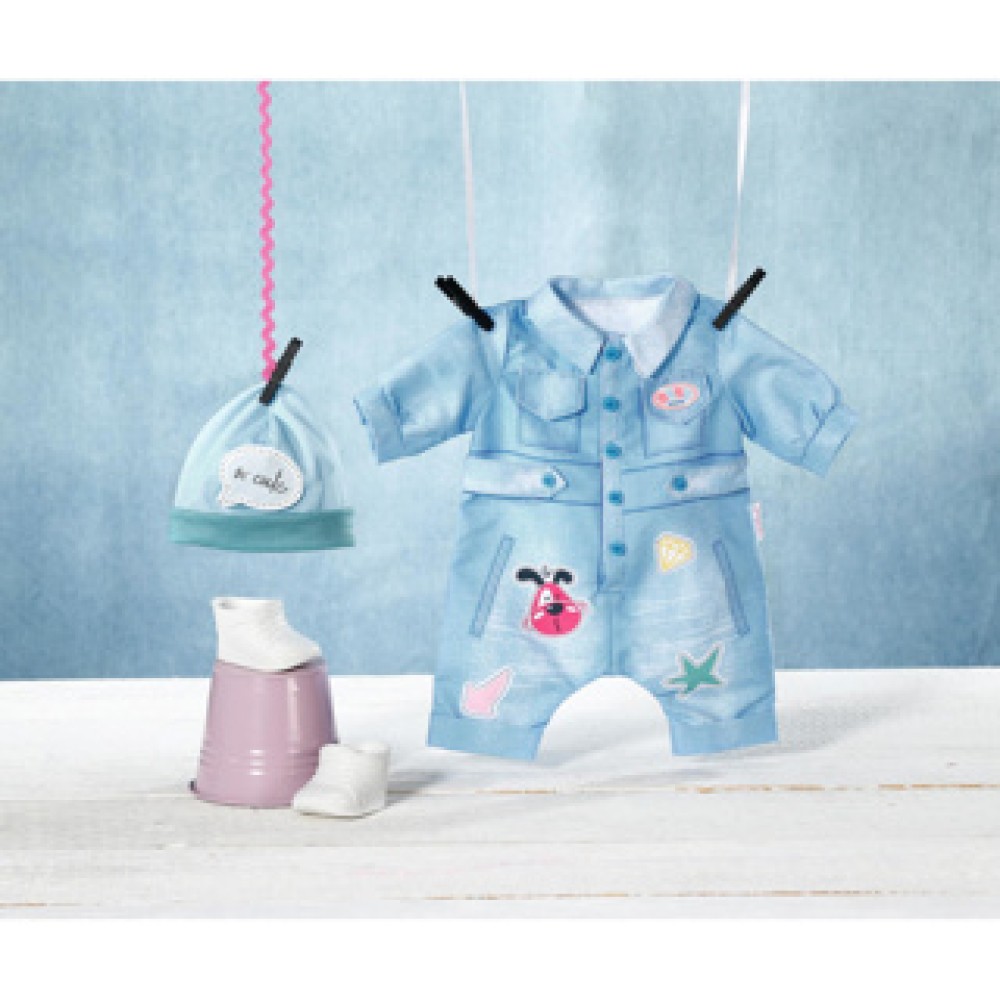 BABY born Deluxe Jean Overall 43cm - Afbeelding 2