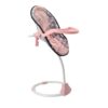 Poppenstoel 3 in 1 grijs/roze 42x40x40 cm