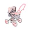 Poppenw. + verzorgingstas grijs/roze 65x35,5x75 cm