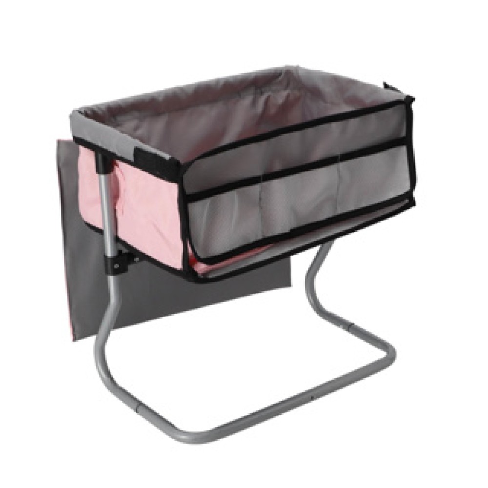 Poppen verzorgingstafel grijs/roze39x25x39cm - Afbeelding 2