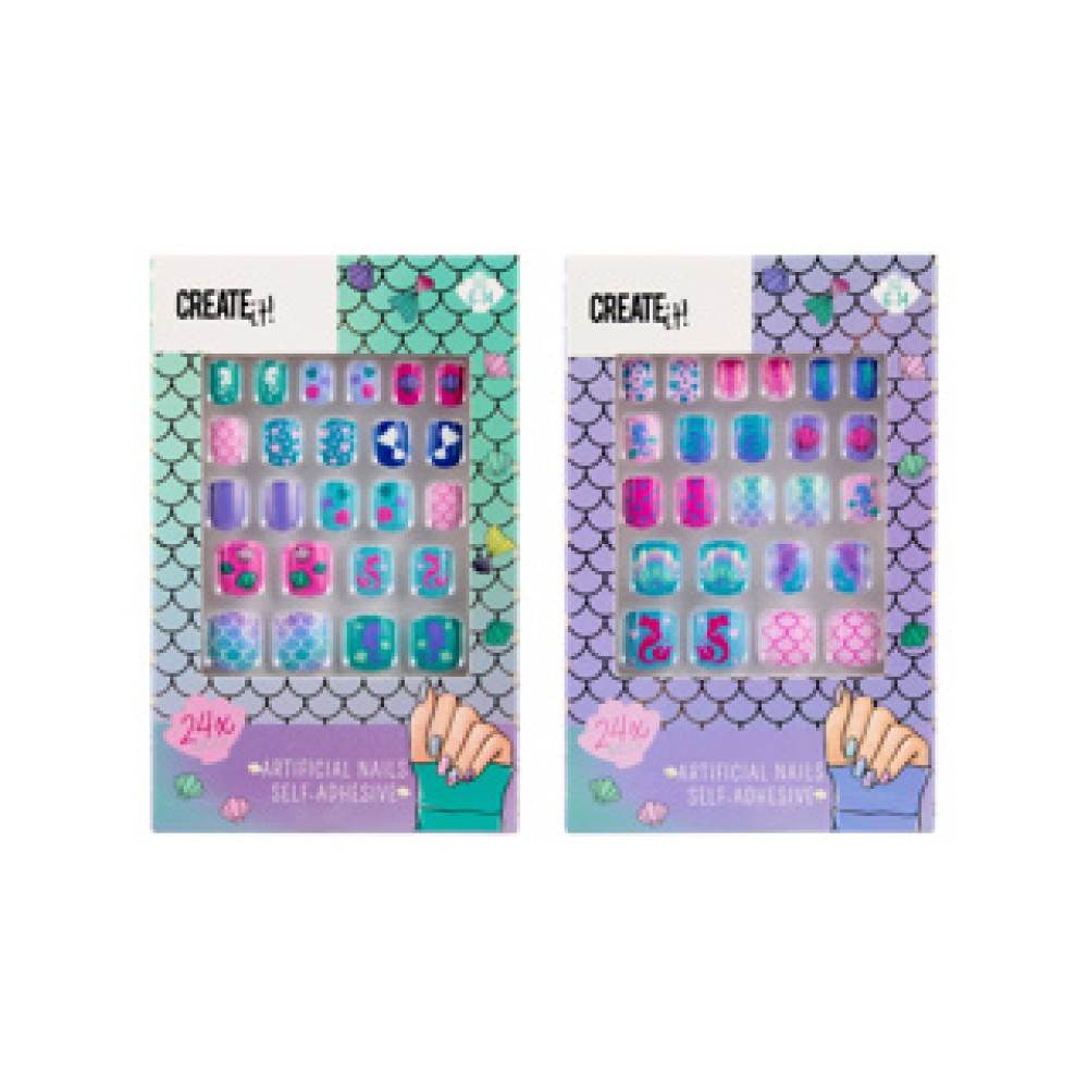 Create It! Mermaid Kunstnagels Zelfklevend - Afbeelding 2