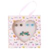Happy Love Earring Set Blue Horses 3 Stuks