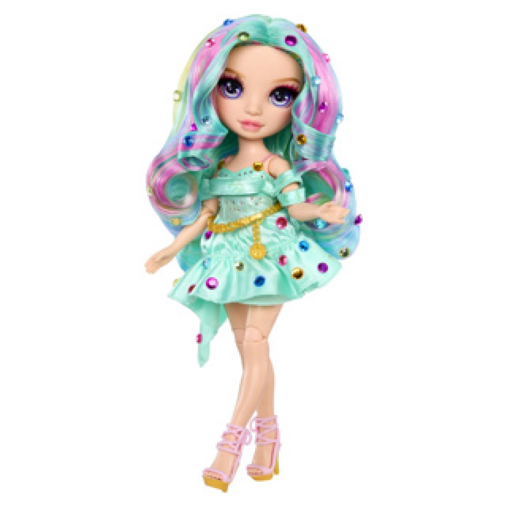 Rainbow High Be Dazzling Fashion Dolls Celine Turquoise (Teal) - Afbeelding 5
