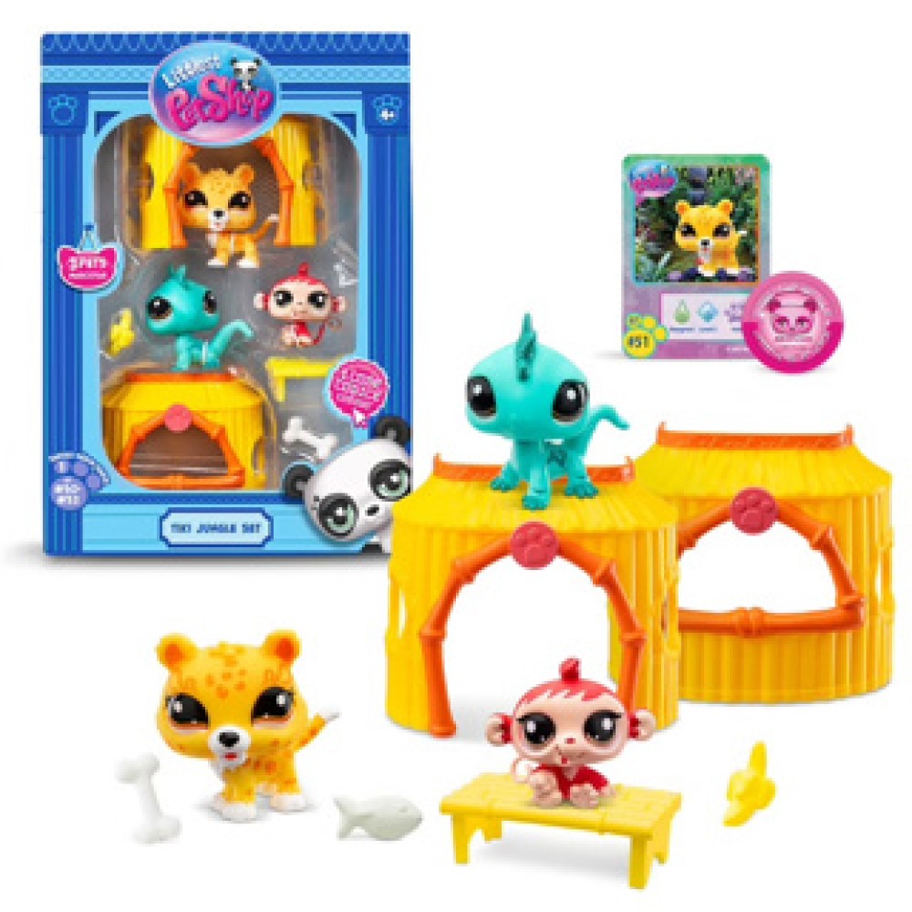 Littlest pet shop playset themed jungle 3-pack - Afbeelding 2