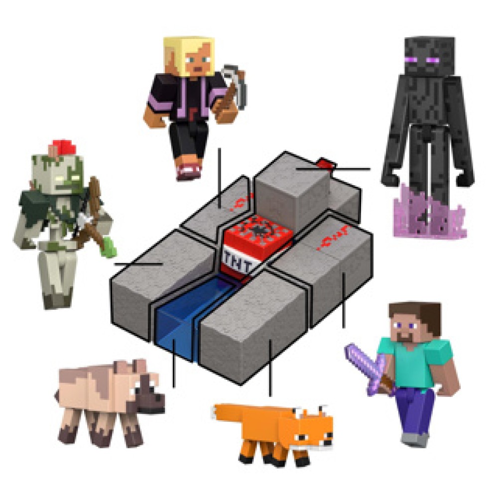 Minecraft 8cm Figuur Steve - Afbeelding 3