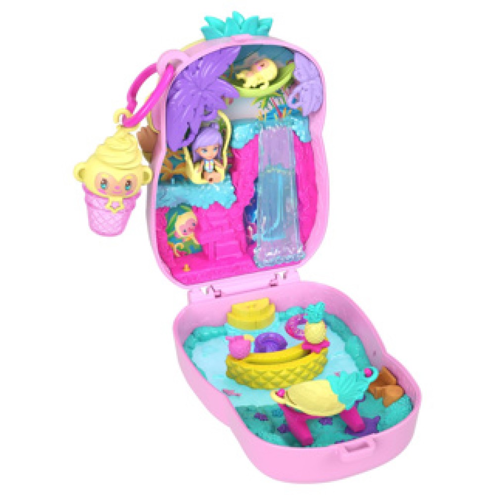 Polly Pocket Pineapple Monkey Colada Compact - Afbeelding 2