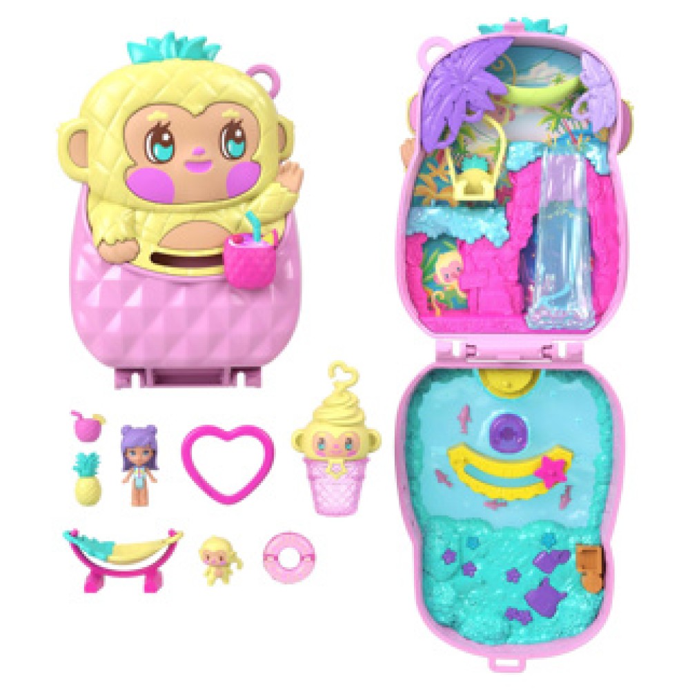 Polly Pocket Pineapple Monkey Colada Compact - Afbeelding 3
