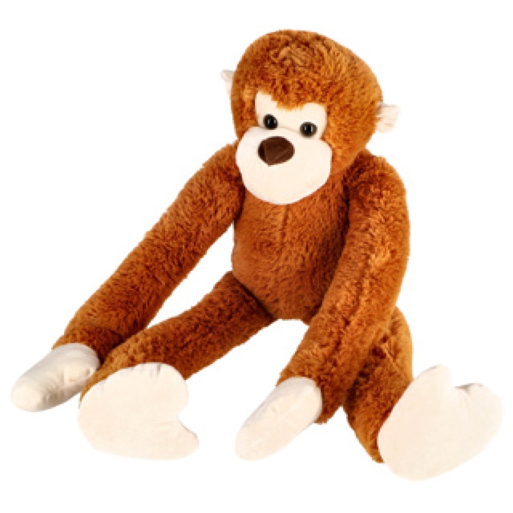 Pluchiez pluche aap met lange armen 80 cm bruin - Afbeelding 2