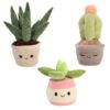 Pluchiez pluche plantjes 3 assorti (assortiment – willekeurige uitvoering)