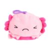 Axolotl pluche omkeer met sleutelhanger 4 assorti  10 cm (assortiment – willekeurige uitvoering)