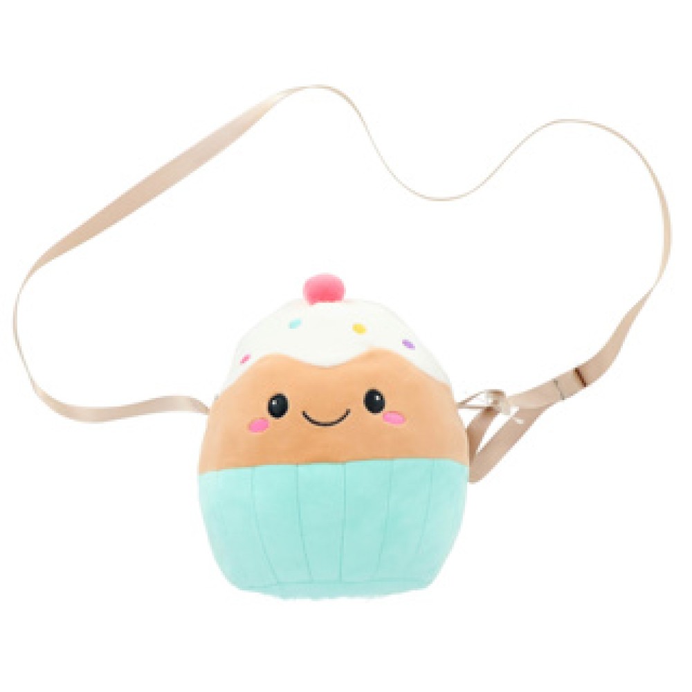 Pluchiez pluche handtasje assorti regenboog / cupcake - Afbeelding 3