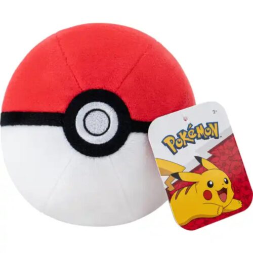 Pokémon Pokeball Pluche Assorti (assortiment – willekeurige uitvoering)