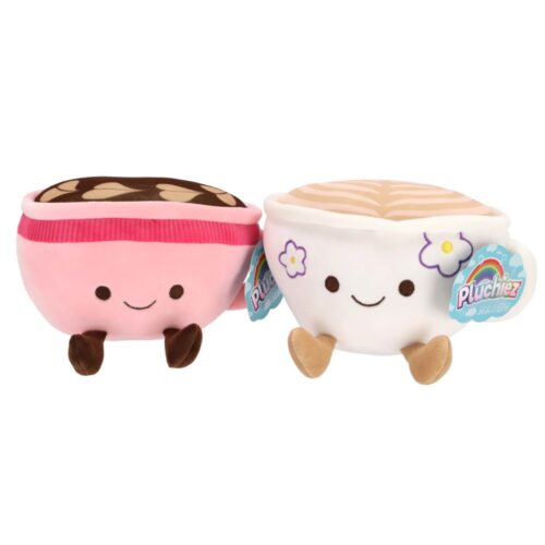 Pluchiez pluche koffie 18 cm 3 assorti (assortiment – willekeurige uitvoering)