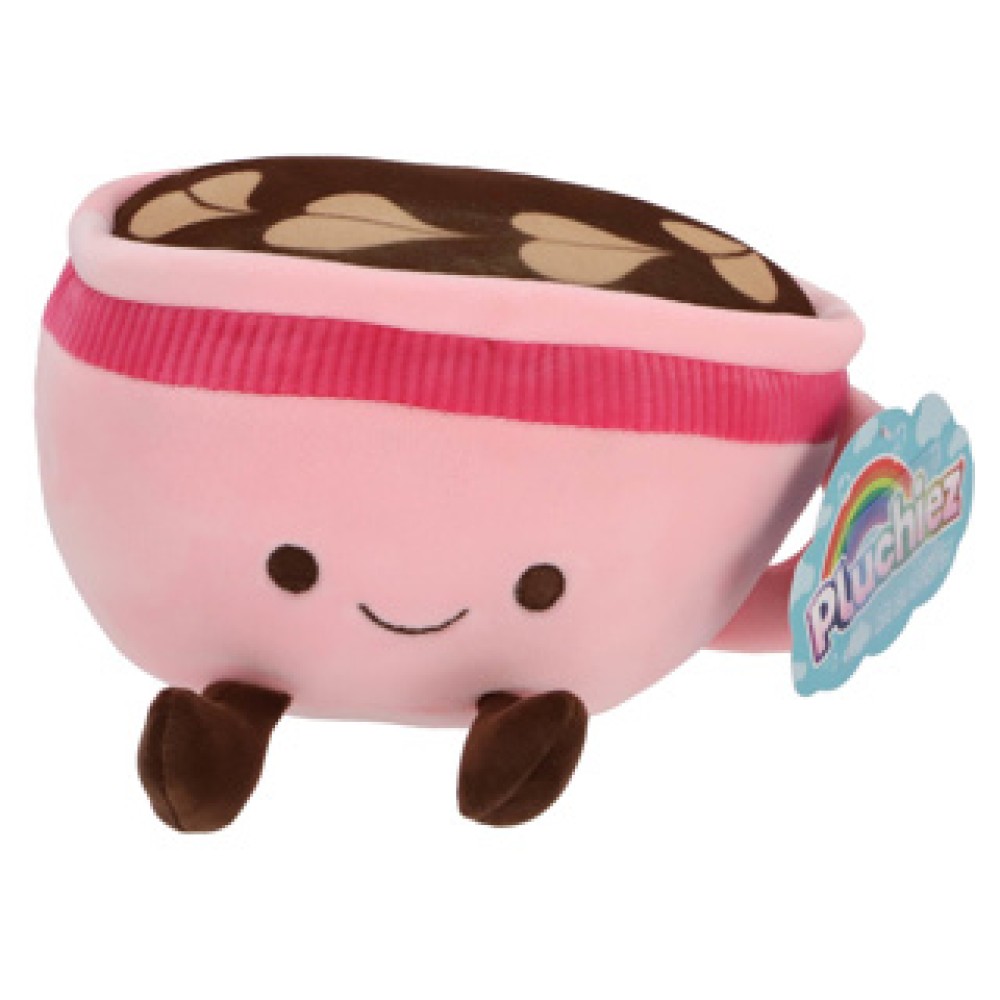 Pluchiez pluche koffie 18 cm 3 assorti - Afbeelding 4